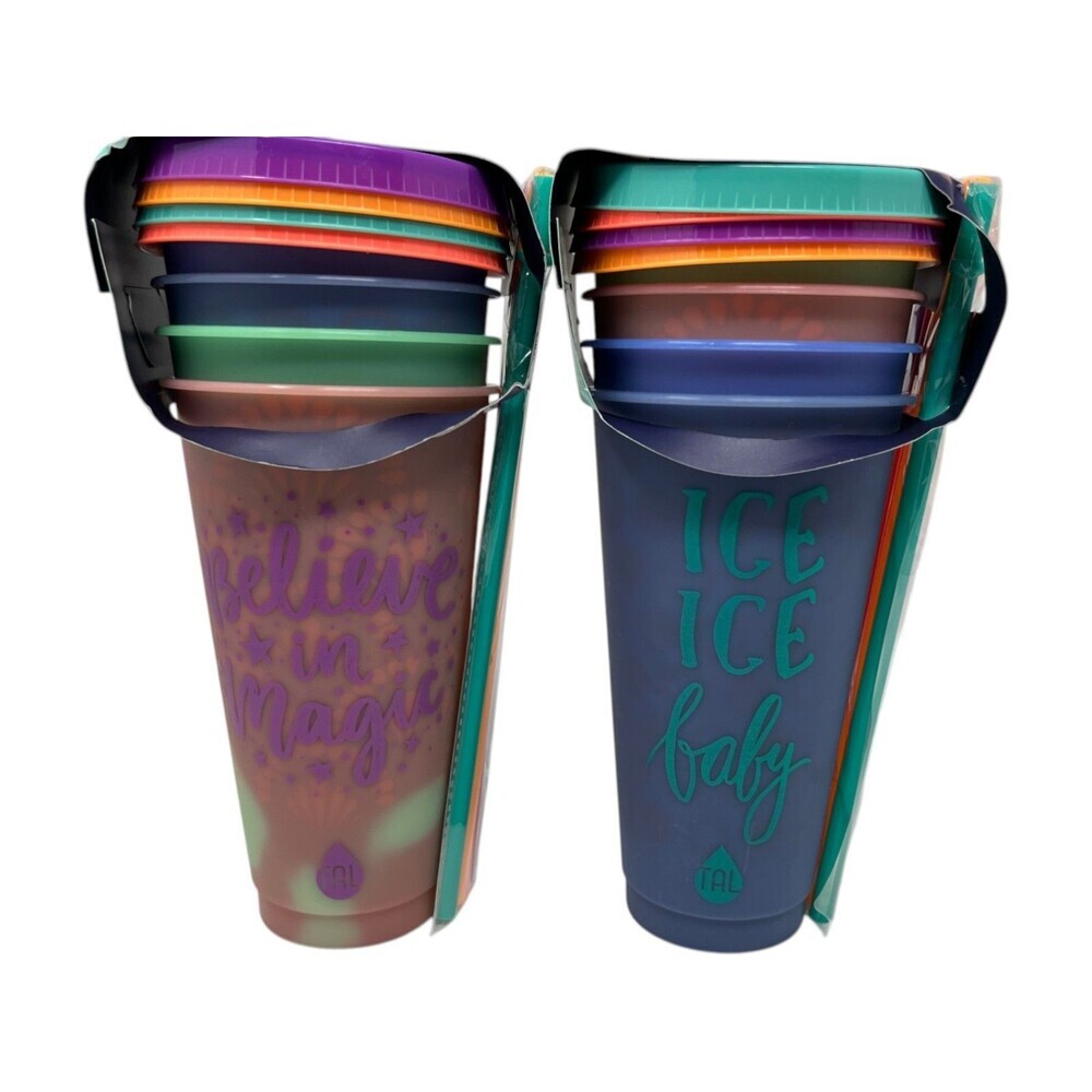 TAL Color Changing Tumbler 4-Pack Lot of 2 Size 24oz VSCO Kidcore